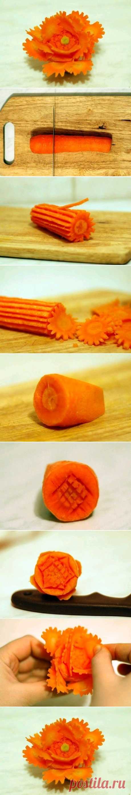 DIY Beautiful Carrot Flower