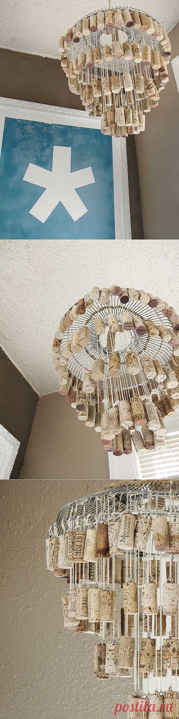 Новая люстра для любителей вина (мастер-класс) / Освещение / Модный сайт о стильной переделке одежды и интерьера