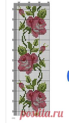 Схема роз для вышивки крестиком  бисером