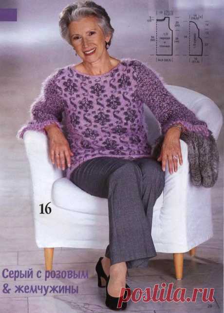 Джемпер с жаккардовым узором