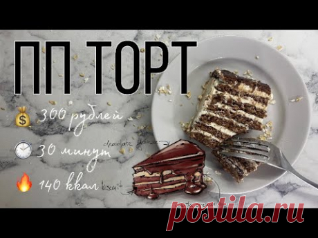 ПП ТОРТ ЗА 300 РУБЛЕЙ НА СКОВОРОДЕ БЕЗ МУКИ, САХАРА И ВЫПЕЧКИ. FITLIFE