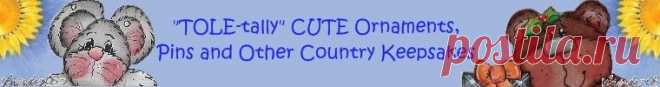 TOLEtally CUTE Ornaments Pins & more от CountryCharmers на Etsy