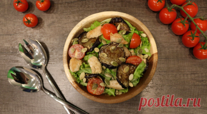 Выразительно-пикантный вкус: салат с баклажанами под ореховой заправкой — Фактор Вкуса
