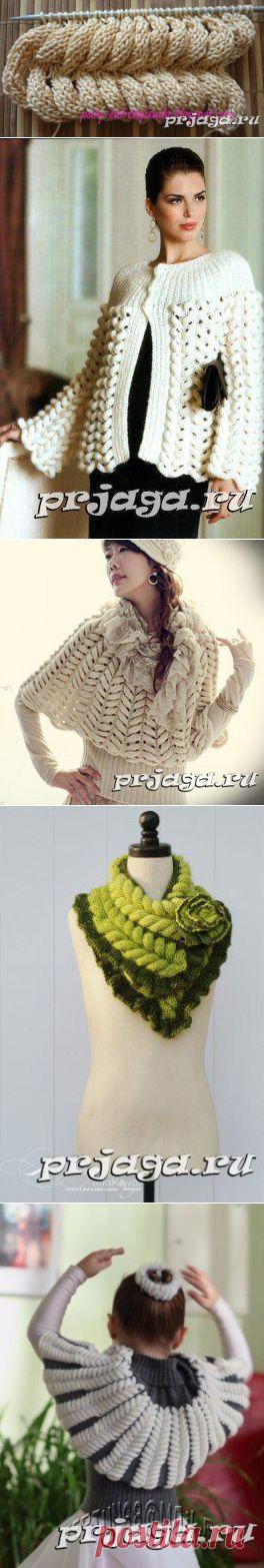 Азиатский колосок спицами