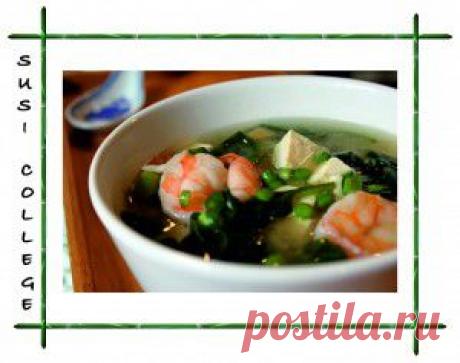 Как приготовить мисо суп с креветками, шпинатом и тофу