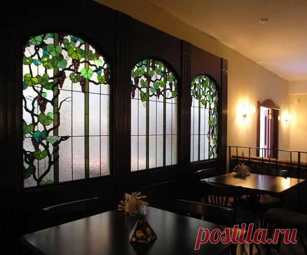 Витражи | Художественная ковка изделий из металла - компания Артковка г. Оренбург ( мебель, ворота, заборы, люстры, теплицы, фонари )