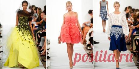(+1) тема - New York Fashion Week: Oscar de la Renta весна 2014 | Мода