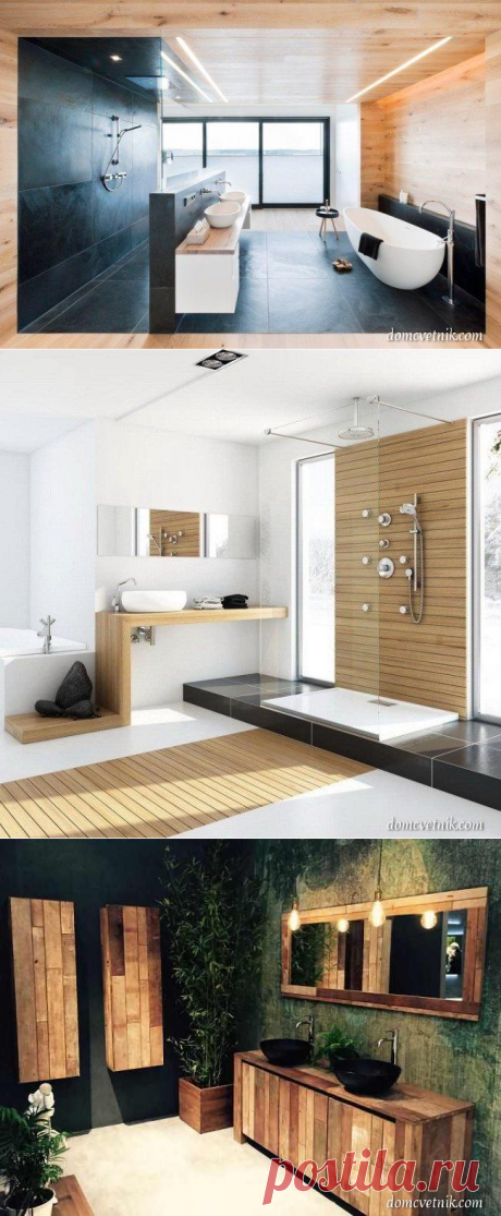 25 способов использовать деревянную отделку в ванной комнате | domcvetnik.com