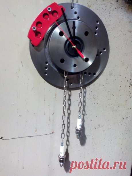 Суровые мужские часы из тормозного диска