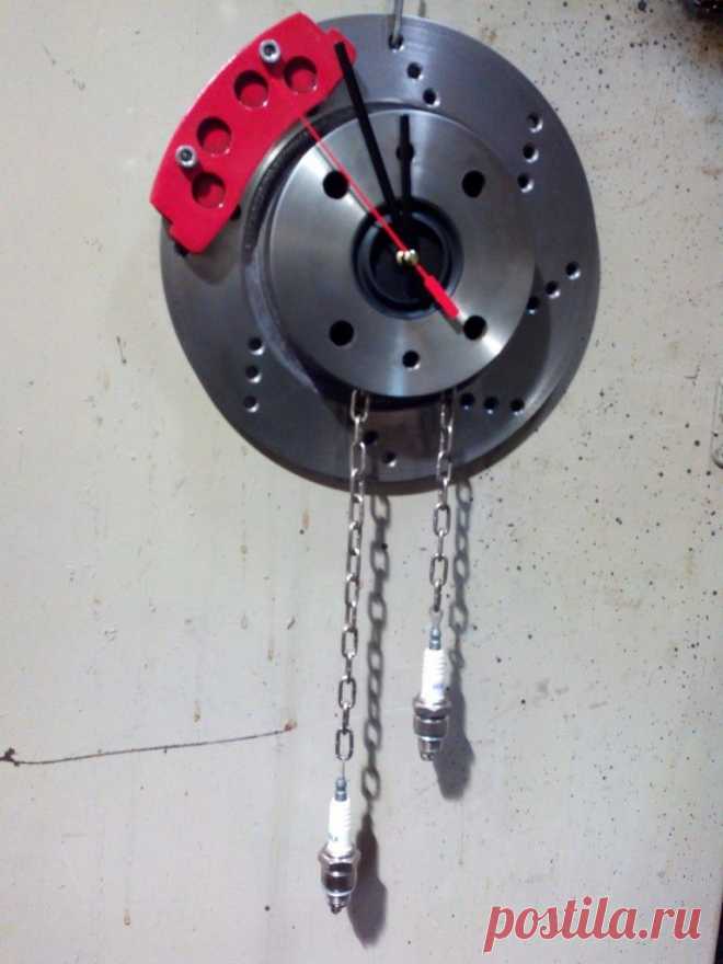 Суровые мужские часы из тормозного диска