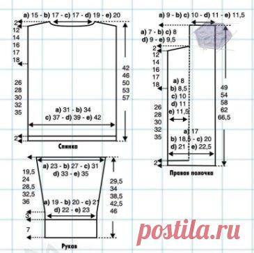 Желтый жакет для девочки
Размеры: 2/4/6/8/10 лет
Вам потребуется: 3/4/5/6/6 мотков жёлтой пряжи Fil Nuage (72 % мериносовой шерсти, 28% полиамида, 1 48 м/50 г); спицы № 6 и № 5,5.
Резинка: попеременно 1 лиц., 1 изн.
Лицевая гладь: лиц. р. - лиц. п., изн. р. - изн. п.
Плотность вязания. Лиц. гладь, спицы № 6: 1 7 п. и 22 р. = 1 0 х 1 0 см; резинка, спицы № 5,5: 22 п. и 24 р. = 10 х 10см.
Описание вязания жакета 
Спинка: на спицы № 5,5 набрать 55/61/65/69/73 п. и связать для планки 2 см (= 4