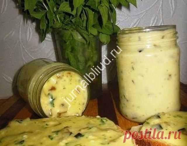 Домашний плавленый сыр с шампиньонами