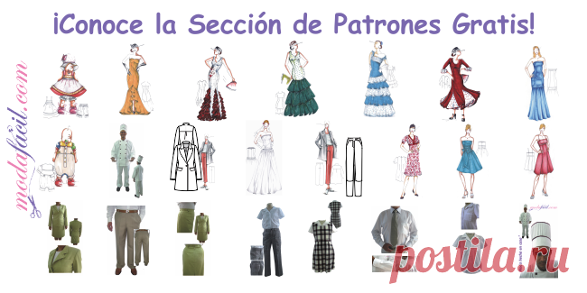 Descarga todo tipo de moldes y patrones de ropa gratis e inicia tu propio negocio! Download all kinds of free sewing patterns and start your home business!