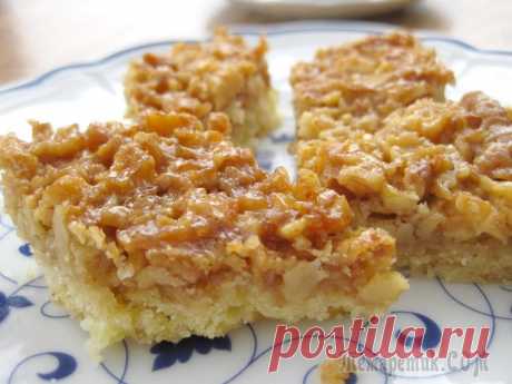 Песочное печенье с орехами