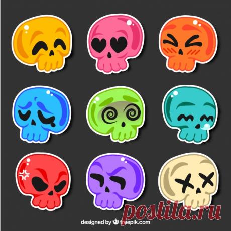 Красочная наклейка с черепами Более миллиона свободных векторов, PSD, фотографии и бесплатные иконки. Эксклюзивные халявы и все графические ресурсы, которые необходимые для ваших проектов