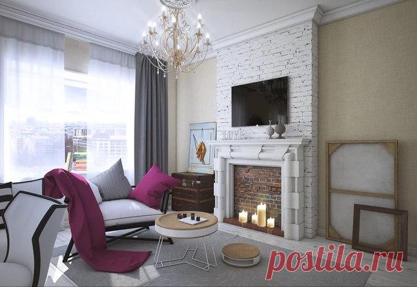 Дизайн кухни-гостиной-спальни