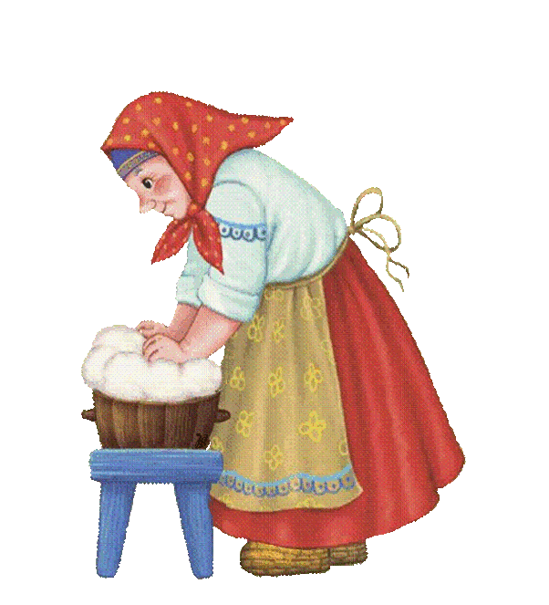 Бабка с тестом