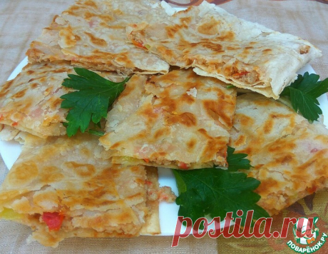 Конвертики из лаваша "Любимые" – кулинарный рецепт