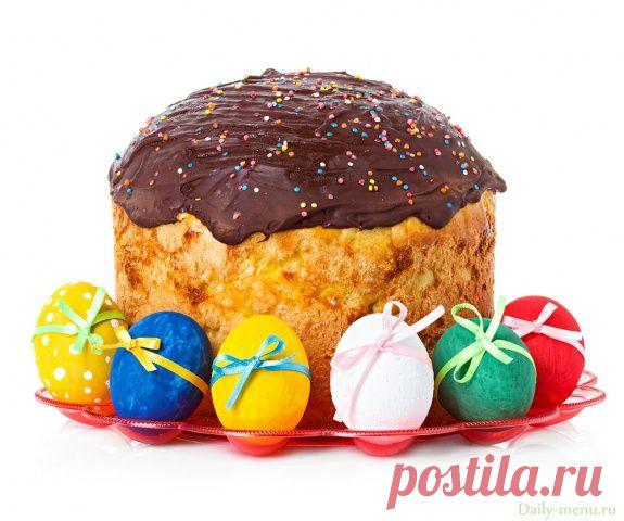 Кулич с шоколадной глазурью - Рецепты пользователя Олеся Тимофеева - Daily-menu.ru