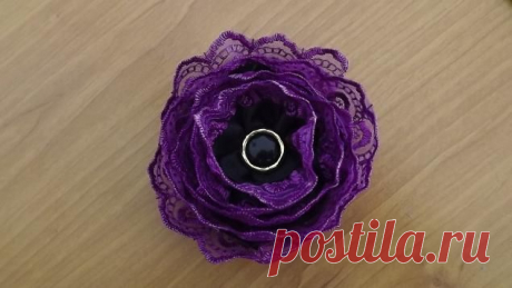 Бант из кружева и ленты. - Ярмарка Мастеров - ручная работа, handmade