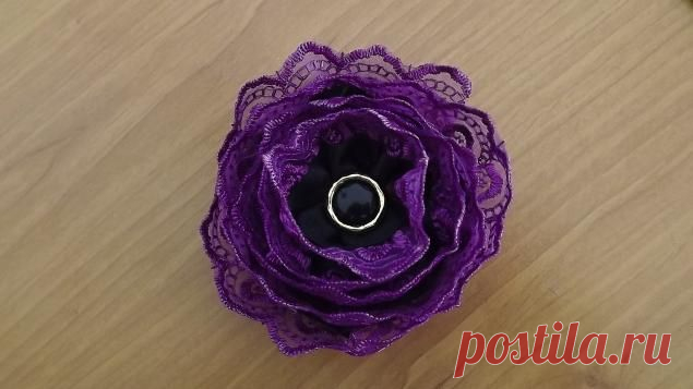 Бант из кружева и ленты. - Ярмарка Мастеров - ручная работа, handmade