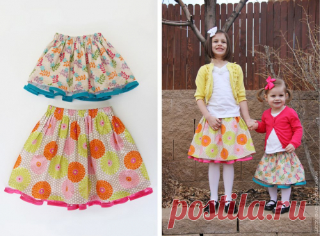 Шьем нарядные весенние юбки для девчушек
