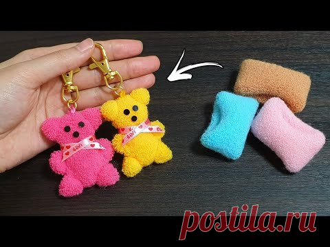 Милейший плюшевый мишка из резинки для волос - Простое руководство по созданию плюшевого мишки