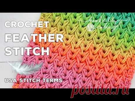 Crochet Feather Stitch (Great for Scarves or Blankets) | Stunning Textured Stitch