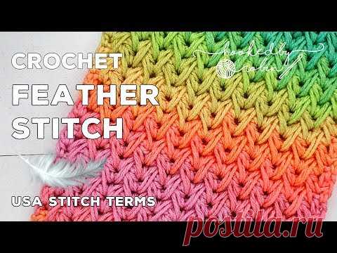Crochet Feather Stitch (Great for Scarves or Blankets) | Stunning Textured Stitch