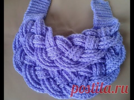 bufanda navidad facil a crochet how to do scraff (subtittles)