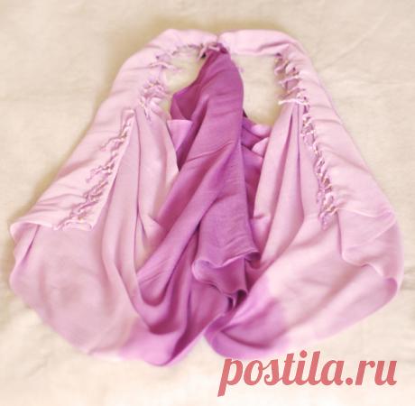 Палантин и его превращения в варианты одежды — Рукоделие