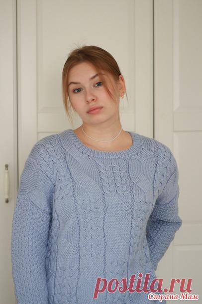 Джемпер с ложной косой - Вязание - Страна Мам