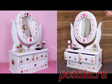 DIY Dressing Table !! Making at Home - Organizer Handmade - YouTube