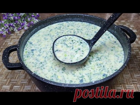 Этот ХОЛОДНЫЙ СУП едим все лето! Выручает в жару! Самая Вкусная ОКРОШКА. Рецепт Окрошки на Кефире