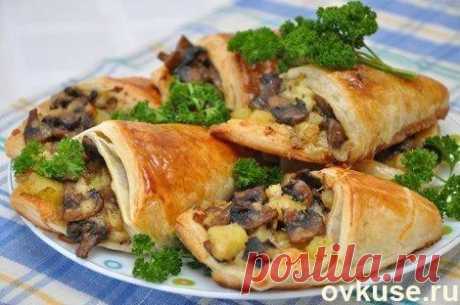 Грибные кулёчки - Простые рецепты Овкусе.ру