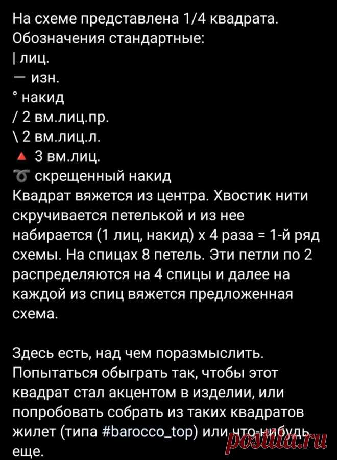 Схема квадрата 