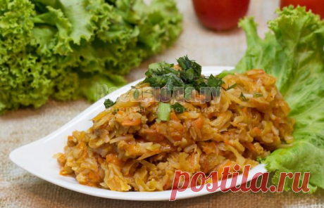 Солянка (тушеная капуста) с фаршем и рисом, рецепт с фото | Все Блюда