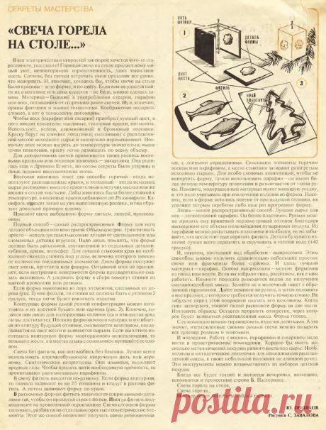 Свечи своими руками