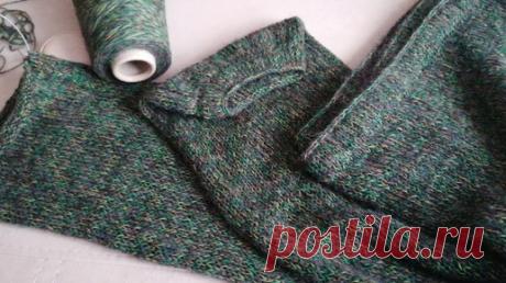 Как ЗАВЕРШАЮ вязать рукава у свитера БЕНГАЛ (может, кому пригодится) 🙂🧶 | Татьяна Кильмяшкина | Дзен