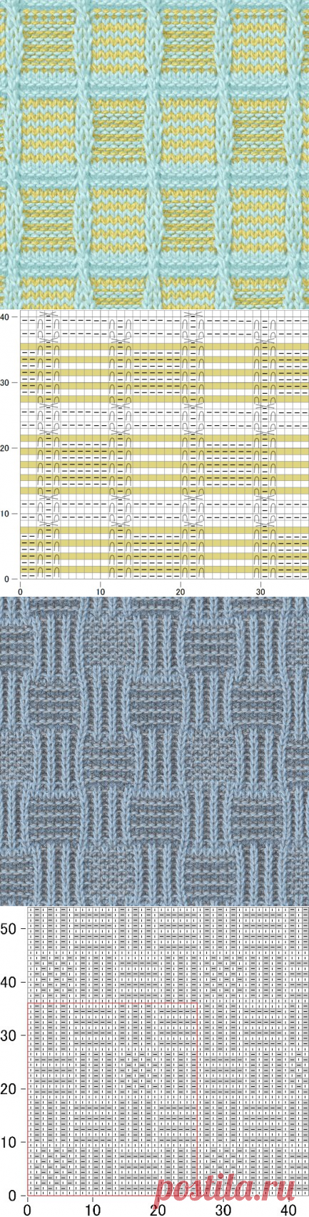 Rácsos minták – Kötni jó – kötés, horgolás leírások, minták, sémarajzok