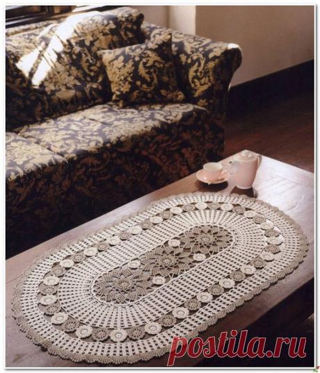 Овальная салфетка крючком.
#вязание #вязание_крючком #салфетка_крючком #схема_крючком