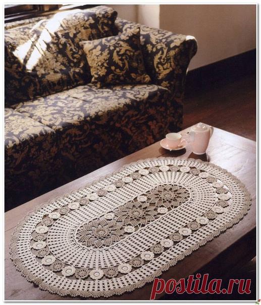 Овальная салфетка крючком.
#вязание #вязание_крючком #салфетка_крючком #схема_крючком