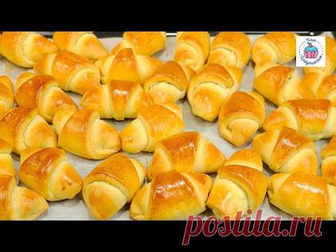 Волшебные РОГАЛИКИ с ВАРЁНОЙ СГУЩЁНКОЙ! Очень простой рецепт!