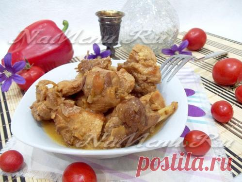 Кролик в сметане в духовке, рецепт с фото