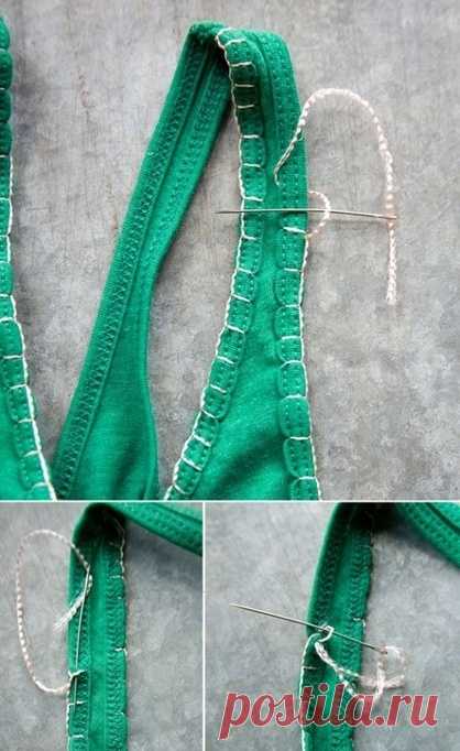 Ручные швы для трикотажа (подборка) / Футболки DIY / ВТОРАЯ УЛИЦА