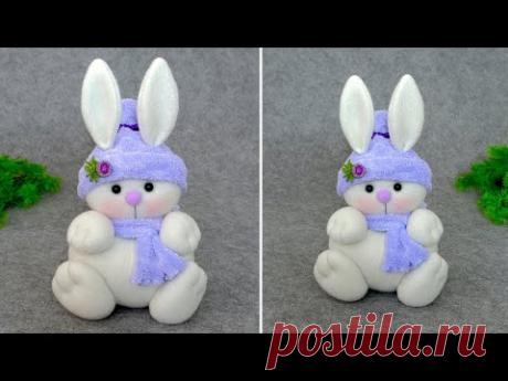 Символ 2023 🐰 Милый Зайка в шапочке ❄️ Без выкройки