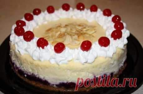 Вишнево-миндальный чизкейк - Пошаговый рецепт с фото | Выпечка | Вкусный блог - рецепты под настроение