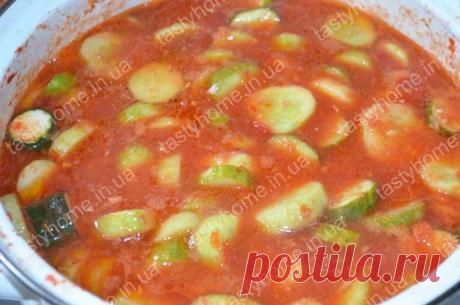 Салат "Огурцы в помидорах" на зиму - Вкусный дом - пошаговые рецепты с фото