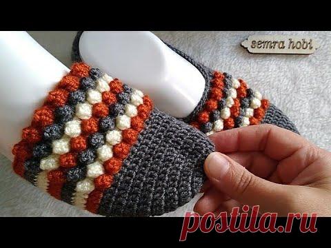 Popcorn Patik Yapımı #knitting #crochet
