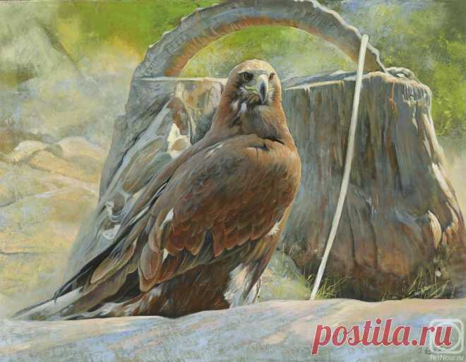 «Хищная птица» картина Чернова Дениса маслом на холсте — купить на ArtNow.ru